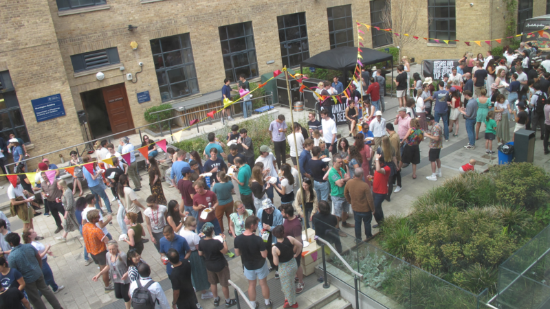 A photo from the street party